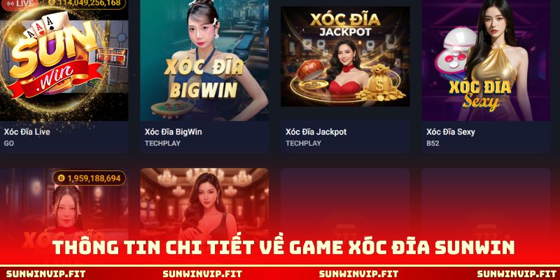 Thông tin chi tiết về game xóc đĩa tại Sunwin